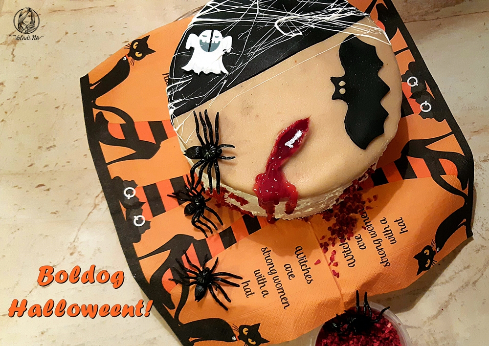 Ízes, "véres" Halloween torta