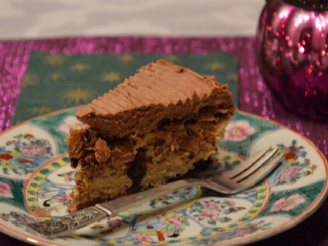 Lisztmentes mandulás csokoládés torta