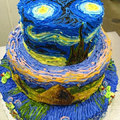 Van Gogh festmény mintájára készült torta
