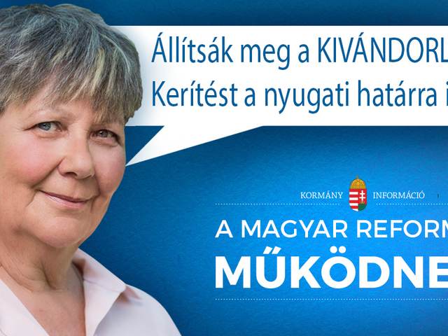 Kivándorlásellenes kampányt, most!