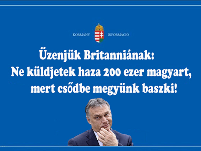 Orbán Viktor azt üzeni