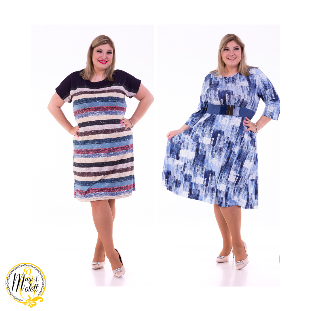 kek molett plus-size nagyméretű