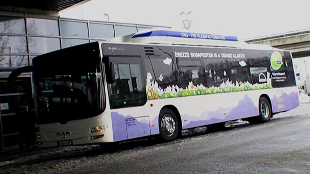 Gázüzemű busz Budapesten