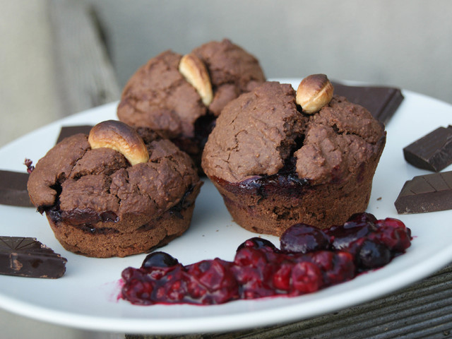 Vegán gyümölcsös-csokis muffin