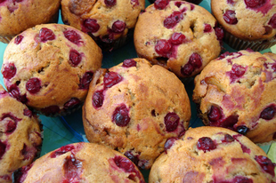 Ribizlis muffin (vegán)