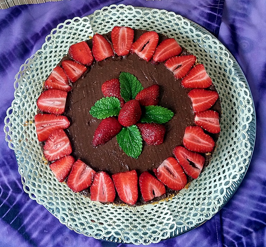 Csokis -epres torta
