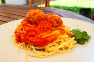 Szicíliai húsgombócok spagettivel