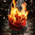 A lángoló vörös rózsa