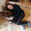 He's my new friend, Csete, with my new favorit wine : Bakator from #benczebirtok #winetasting #winelovers #wineenthusiast #hungarianwine #bakator #redwine #vizsla #winery