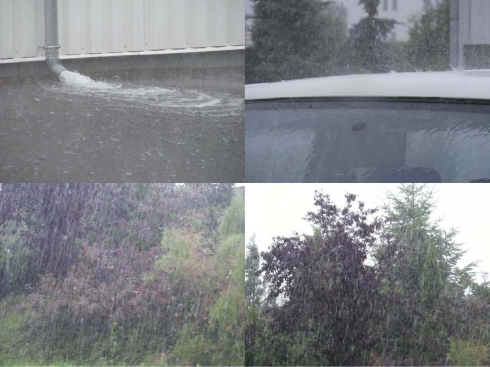 Képek az esőről, ami 2009. június 24-én Sopronra hullott