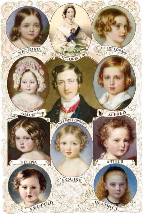 Viktória királynő és családja