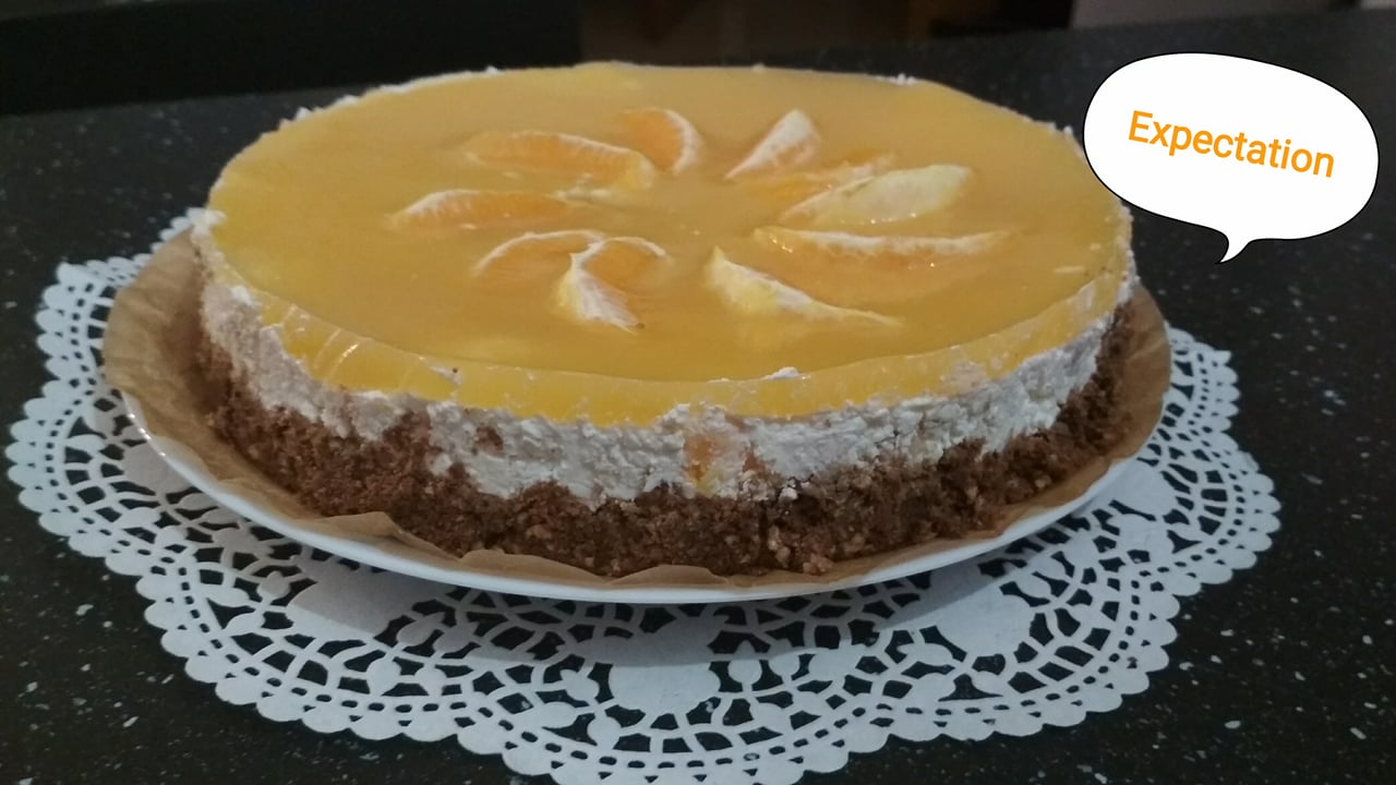 Narancsos túrótorta