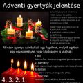 Adventi gyertyák jelentése