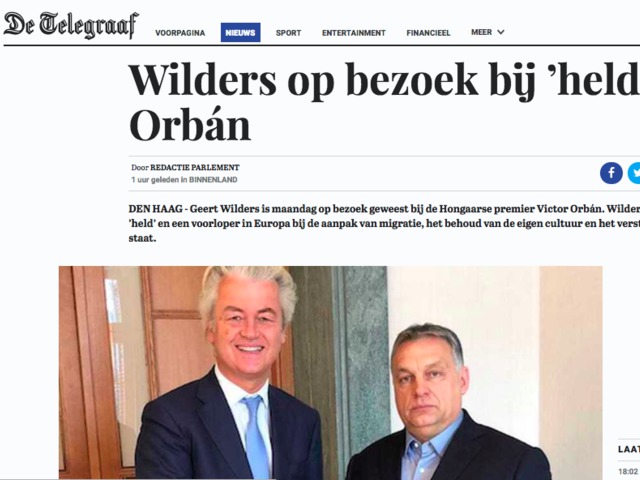 Orbán fogadta Wilderst, könyvet is kapott tőle
