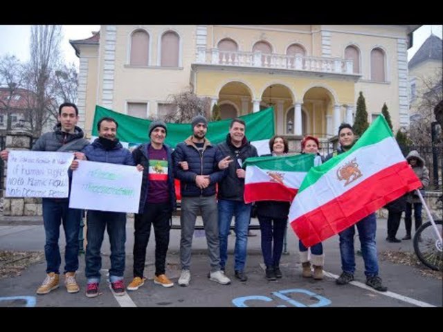 Budapesti tüntetés az iráni iszlám diktatúra ellen