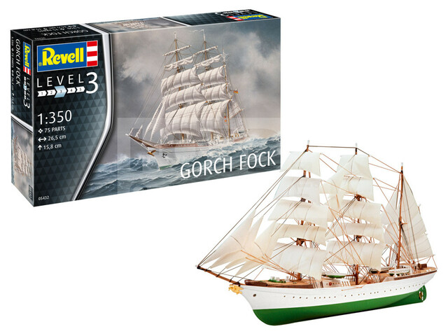 Revell Gorch Fock 1:350 hajó makett (05453R)