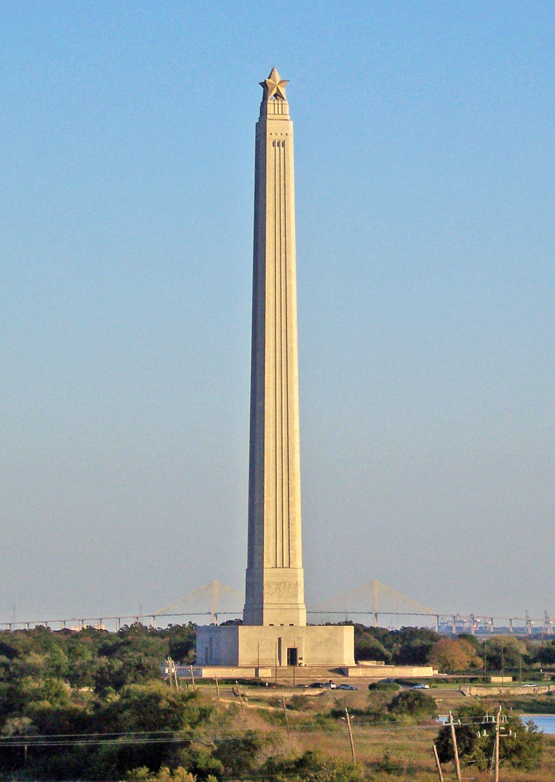 A San Jacinto mellett vívott csata emlékműve napjainkban. (forrás: Wikipedia)