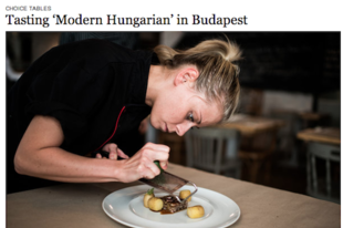 Budapesti éttermek a New York Times-ban