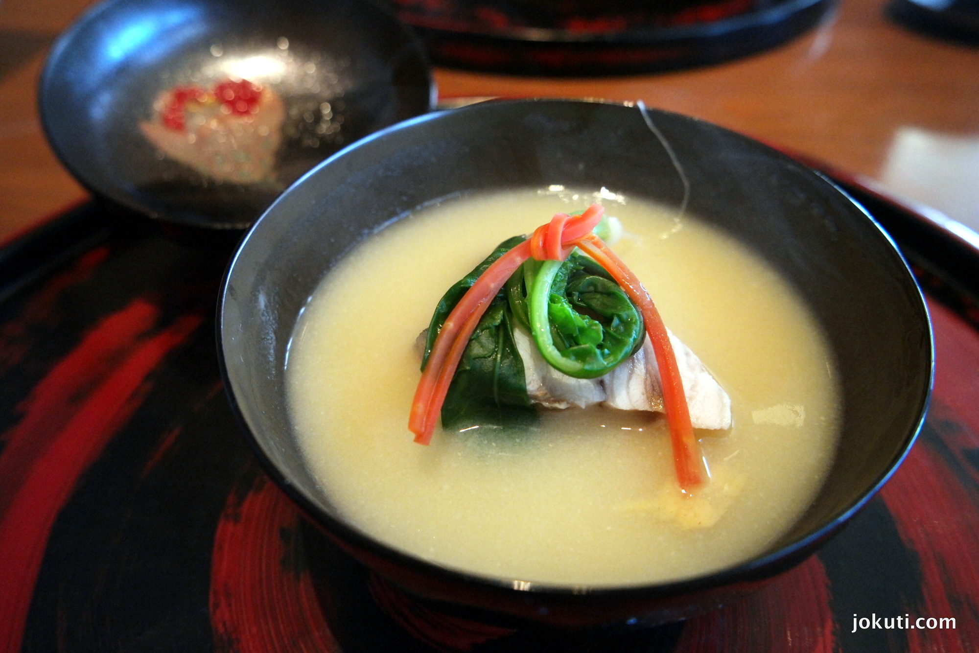 Yellowtail, shogoin radish, white miso soup