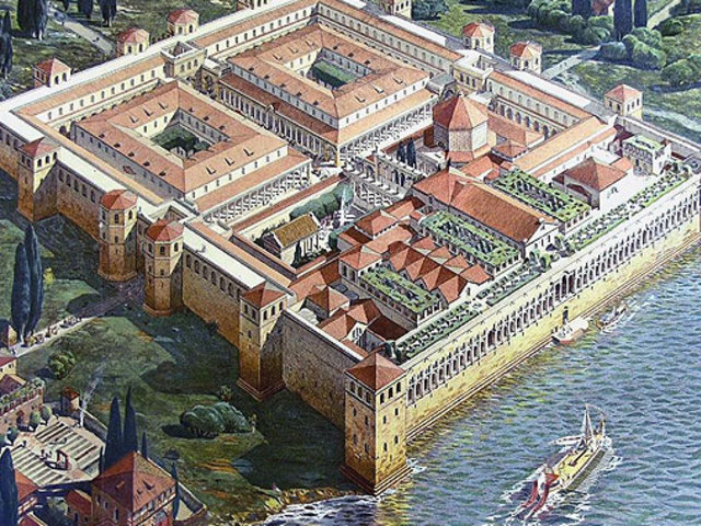 Split történelmi műemlékegyüttese Diocletianus palotájával - Horvátország