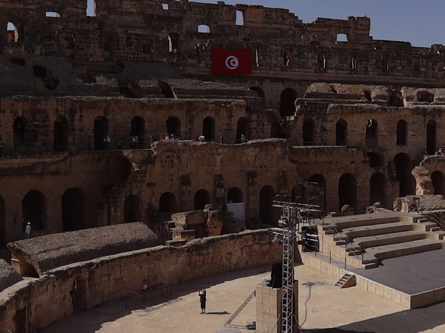 Az El-Djemi amfiteátrum - Tunézia