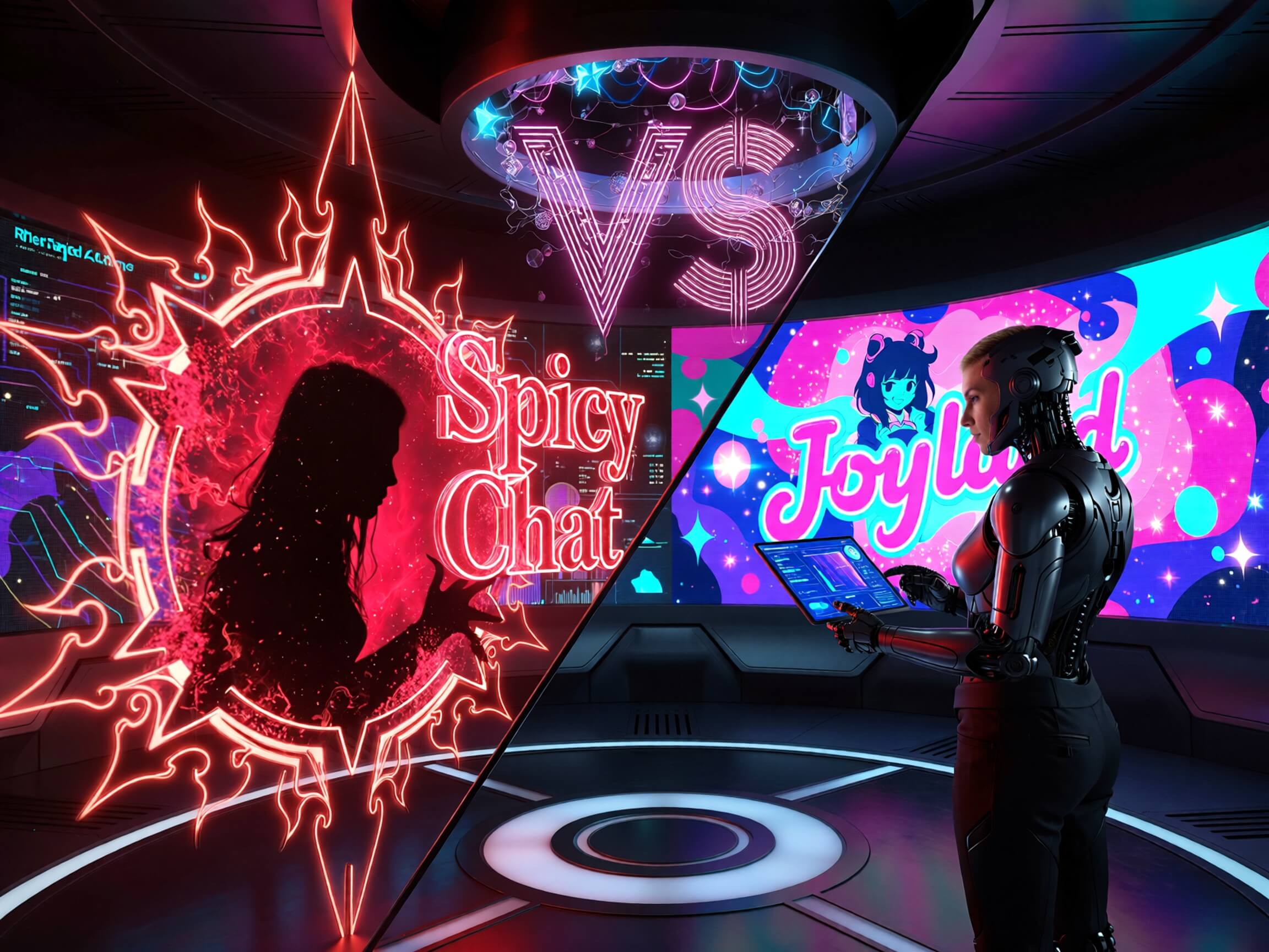 Spicy chat AI vs Joyland AI: Roth AI consulting view