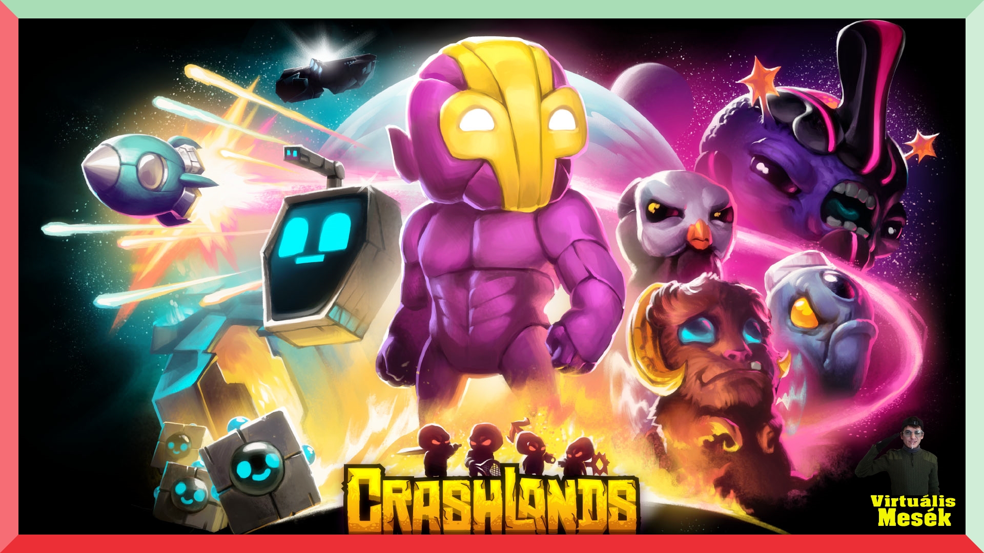 Crashlands gameplay | Lezuhantunk egy fura bolygón