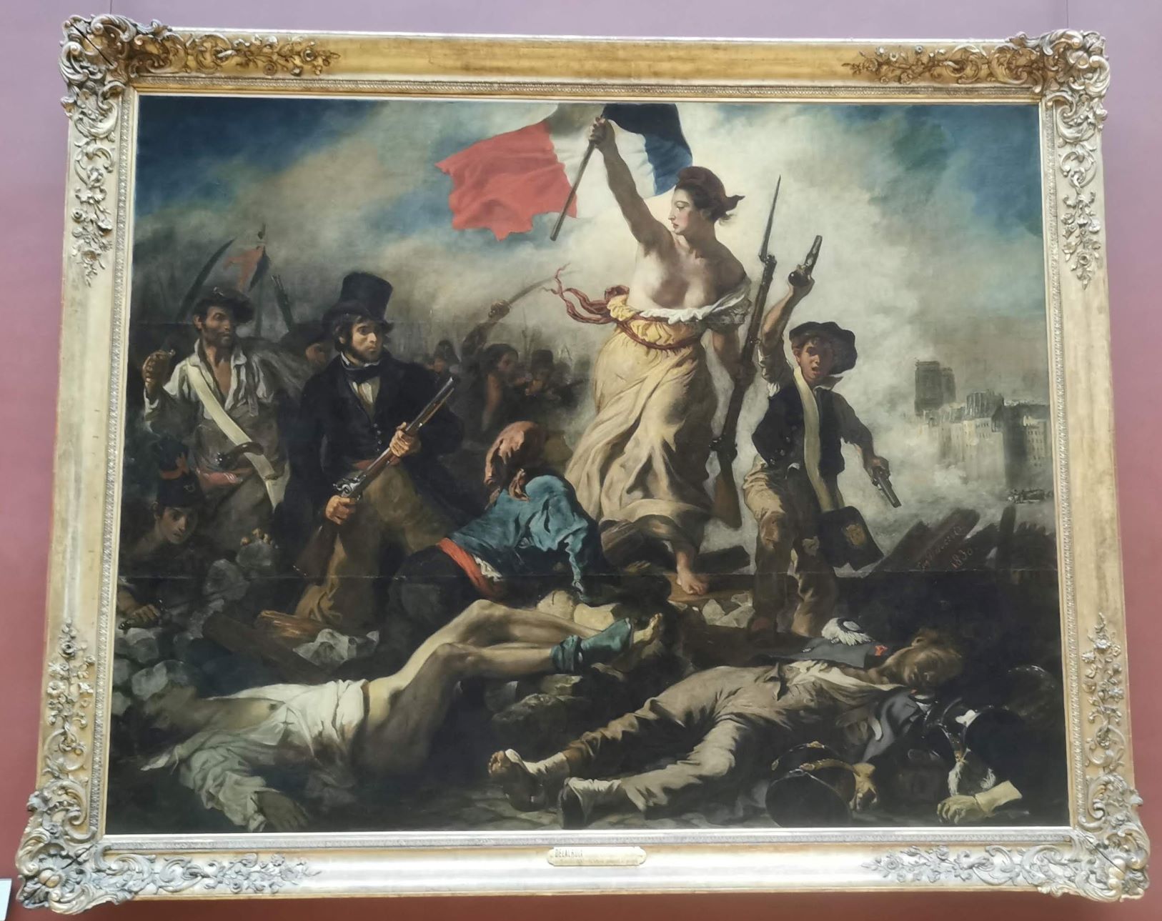 Ez egy francia festmény. Eugene Delacroix: A Szabadság vezeti a népet.