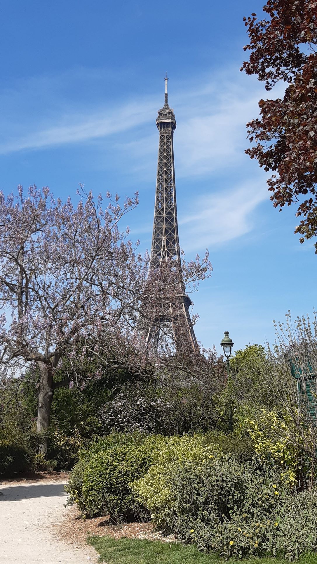 Az Eiffel-torony a Mars-mező felől.