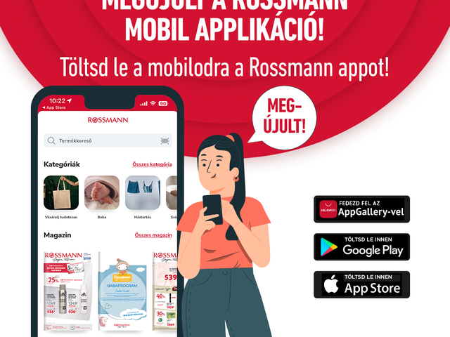 Te már letöltötted a Rossmann mobil applikációt?
