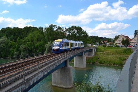 ammerseebahn Alstom Coradia LINT Lech folyó híd