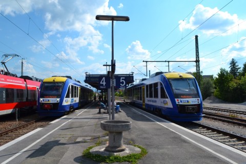Weilheim állomás ammerseebahn Alstom Coradia LINT