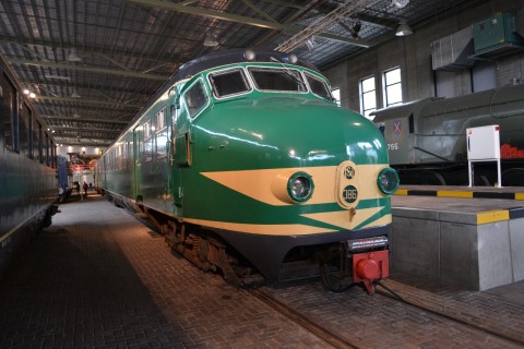 hollandia vasúti múzeum utrecht NS Spoorwegmuseum Maliebaanstation Mat '54 sorozat