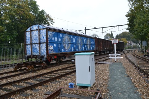 hollandia vasúti múzeum utrecht NS Spoorwegmuseum Maliebaanstation Modernebb tehervagon