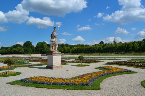 Schlossanlage Schleißheim Neues Schloss Schleißheim barokk kert görög isten szobor