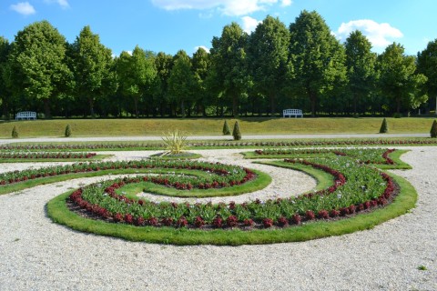 Schlossanlage Schleißheim Neues Schloss Schleißheim barokk kert