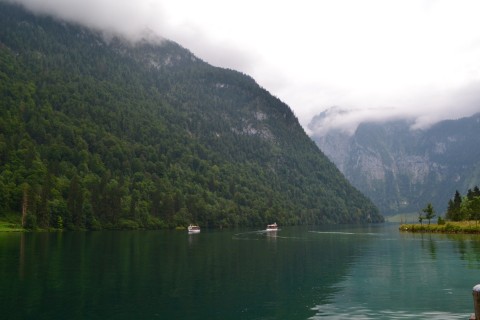 Königssee Obersse Berchtesgaden Nemzeti Park Bajorország