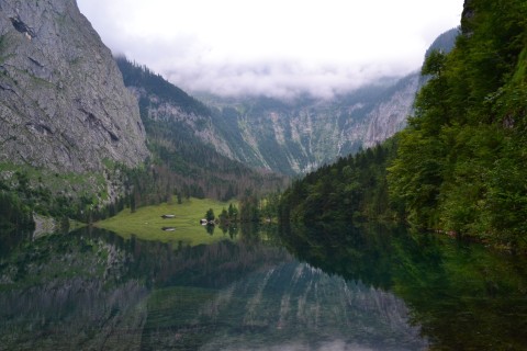 Königssee Obersse Berchtesgaden Nemzeti Park Bajorország