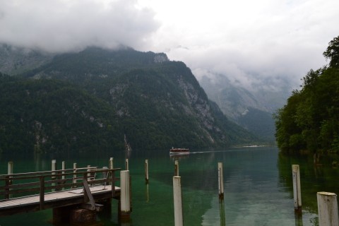 Königssee Obersse Berchtesgaden Nemzeti Park Bajorország sétahajó