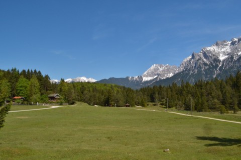 Mittenwald Bajorország Lautersee Karwandel