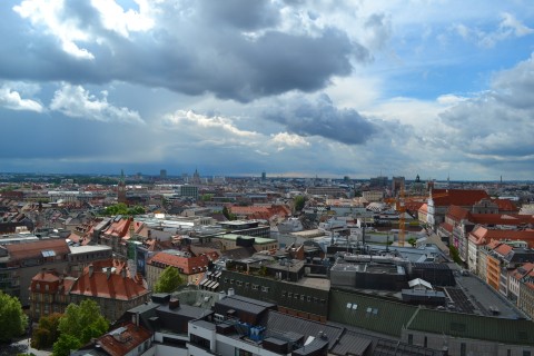 münchen kilátás panoráma landscap Szent Péter templom