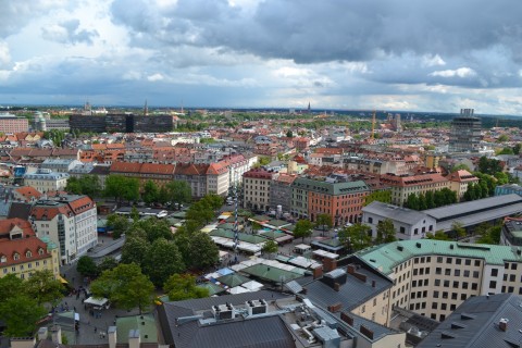 münchen kilátás panoráma landscap Szent Péter templom