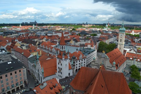 münchen kilátás panoráma landscap Szent Péter templom