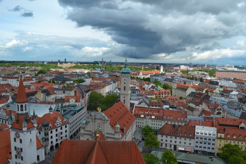 münchen kilátás panoráma landscap Szent Péter templom