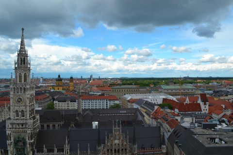 münchen kilátás panoráma landscap Szent Péter templom