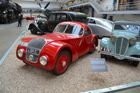prága technika történeti múzeum Jawa autó