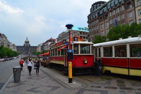 prága Vencel tér villamos