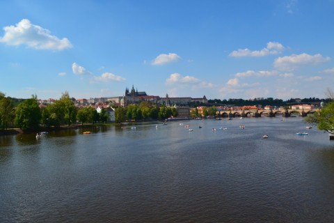 prága Moldva Károly-híd Prágai vár Szent Vitus székesegyház