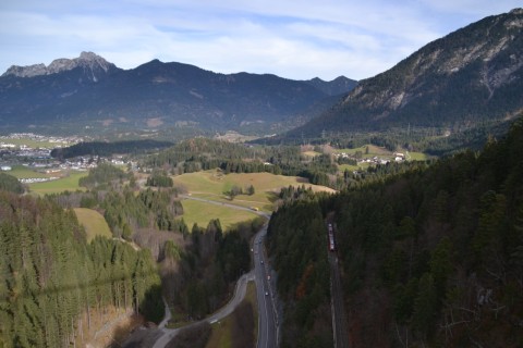 reutte Garmisch-Partenkirchen–Kempten-vasútvonal Außerfernbahn ausztria bajorország highline179