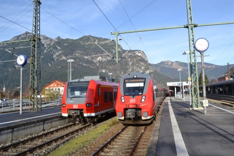 Garmisch-Partenkirchenó Außerfernbahn bajorország